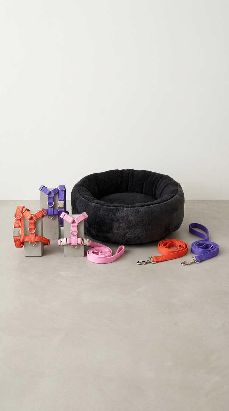 Charcoal Ink plush dog bed