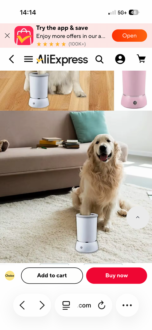Dog paw cleaner