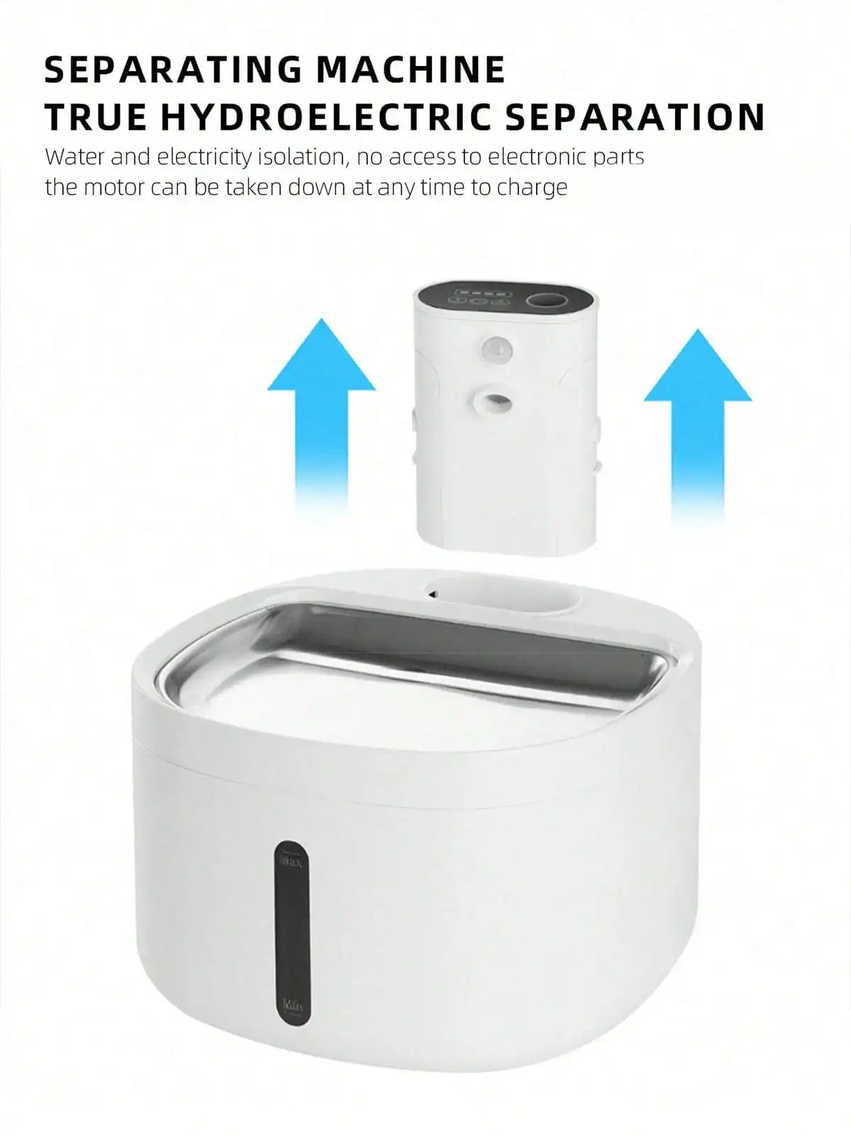Wireless Automatic Cat Water Fountain Or Filter 88oz/2.6L with Motion Sensor Auto Water Dispenser, 3 Modes Water Bowl, Rechargea